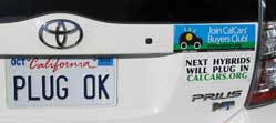 Plug OK license plate on '04 Prius