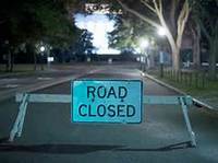 road closed (select to view enlarged photo)