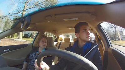 teen driver and mom (select to view enlarged photo)