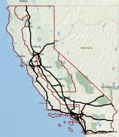 california integrated map