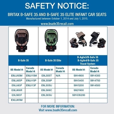 infant seat recall