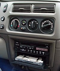 Showing space for CD storage