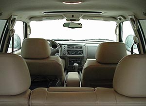 Interior view from rear