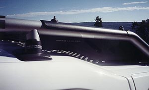 Roof rack close-up