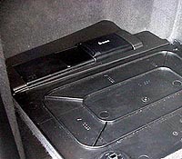 Close-up of CD changer