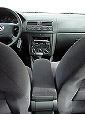 View of front from rear seat